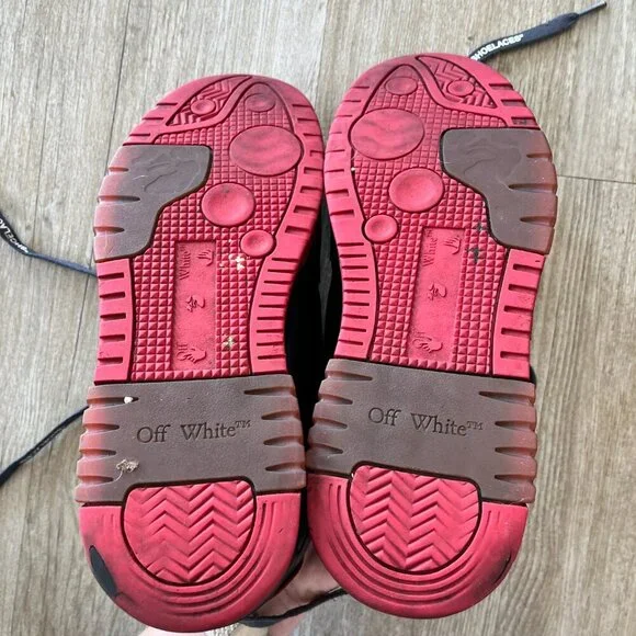 Mens Off-White c/o Virgil Abloh Black Red Sneakers - EU 43 / US 10